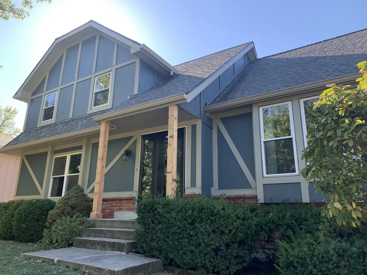 James Hardie Siding Updates Tudor-style Home in Shawnee