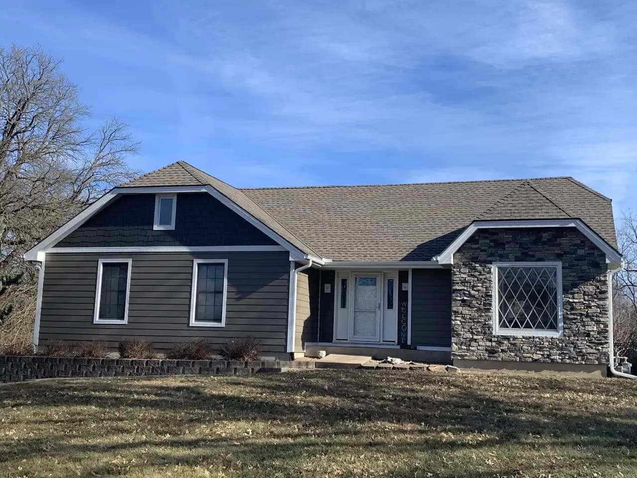 Hardie & Stone siding update Shawnee, KS Home