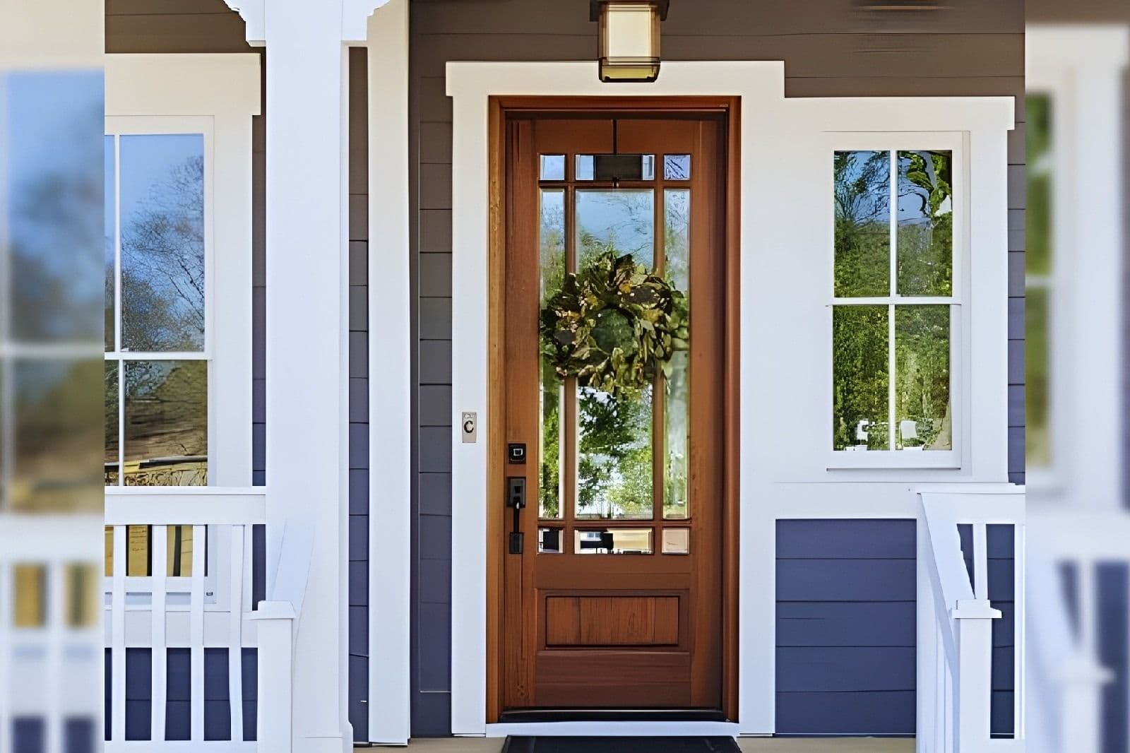 A ProVia replacement entry door installed by Safe Harbor Exteriors.