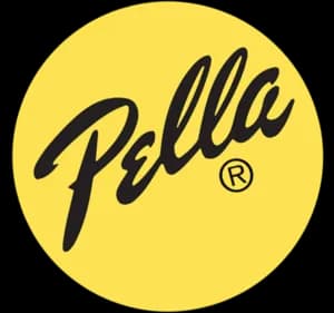 The logo for Pella.