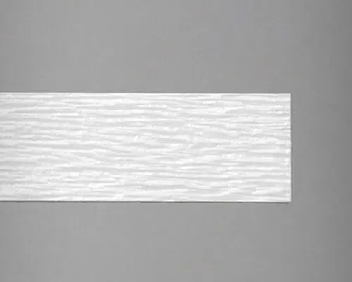 A swatch of white Rustic Grain Batten Boards James Hardie HardieTrim boards.