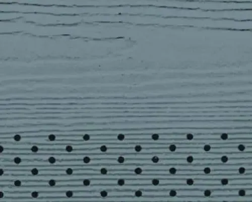 A swatch of blue James Hardie Vented Cedarmill HardieSoffit.