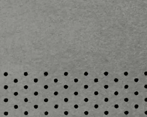 A swatch of gray James Hardie Vented Smooth HardieSoffit.